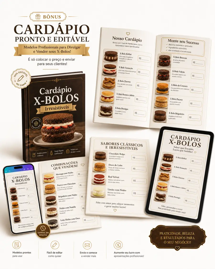 Cardápio Editável